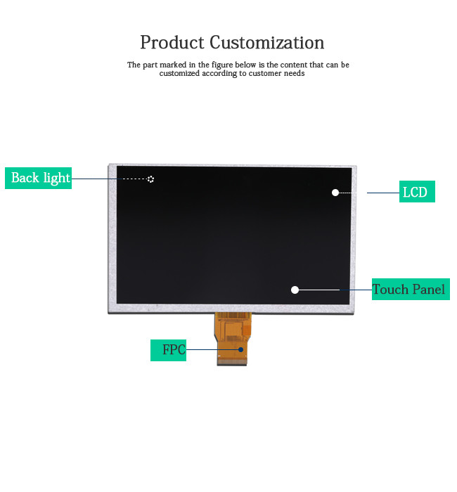 IPS TN Small LCD Touch Screen ISO9001 CH900WS01A Rgb LCD Tft Monitor