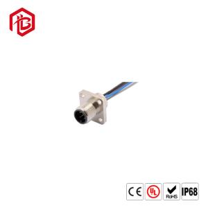 Wholesale Industrial IP67 Waterproof Electrical M12 Circular Connector Male To Female Molding Cable 3 4 5 8 12 Pins from china suppliers