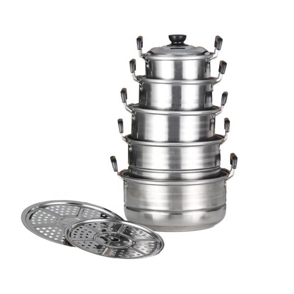 Quality Kitchen Cookware Set American Style Cooking Pot Sets 410 Stainless Steel