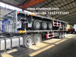 3 Axle Flat Bed Semi Trailer 35-50 Tons
