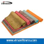 Virson Fashion jute covered pv yoga mat/eco yoga mat jute