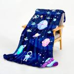 Soft Warm Embossed Polyester Fleece Blanket Anti Pilling 75x150cm