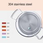 Amazon Top Seller Kitchen Cooking Ware Induction Stainless Steel 304 Korean