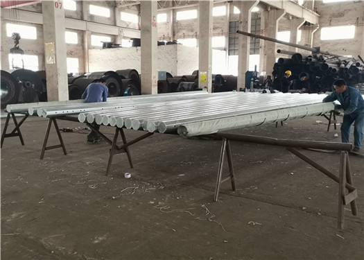 Polygonal Galvanised Lamp Post 40FT Metal Outdoor Lamp Post