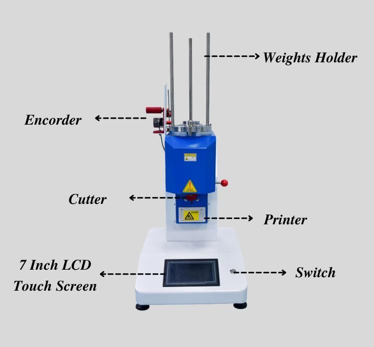 LCD Touch Screen Chinese and English Version Melt Flow Meter Melt Flow Index Tester
