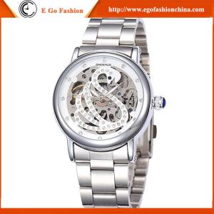 Wholesale SH08 Fashion Casual Watch Full Stainless Steel Watch Mechanical Watches Man Swan Watch Men from china suppliers