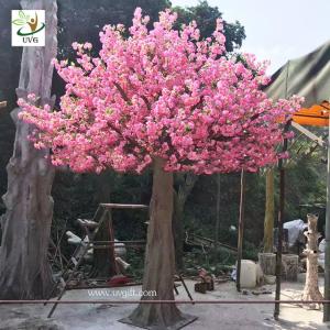 Wholesale UVG 3 meters tall artificial trees with pink cherry blossom flowers for garden wedding decoration CHR142 from china suppliers