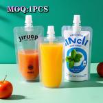 Wholesale Stand Up Spout Bag Drinking Plastic Packing Bag Liquid Pouches Juice