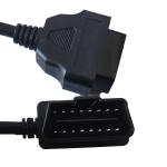 OEM Black OBD2 Connector Cable Male To Female 16 Pin For Diagnostic