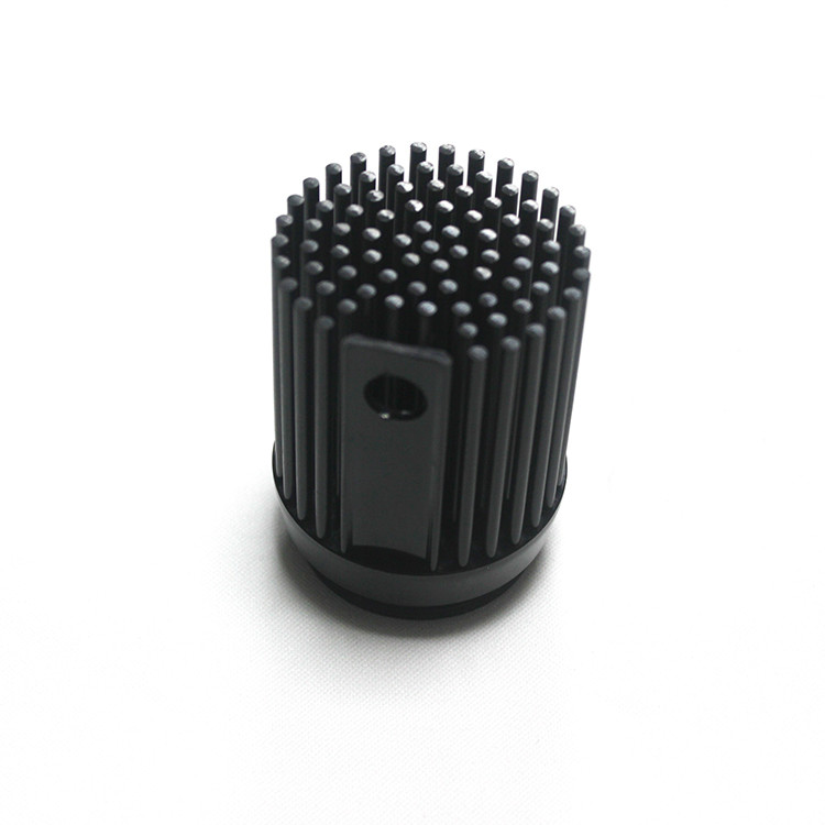 20W Anodizing Black Cold Forged Heat Sink For LED Spot Light