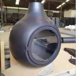 Free-standing Indoor Central Hearth Ceiling Mounted Stove Wood Burning Fireplace