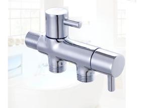 Wholesale Double Outlet Connector Brass Angle Valve For Shattaf Toilet Washing Machine from china suppliers