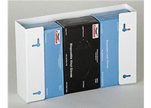 Wholesale 18&quot; Width Glove Dispenser Holder White Powder Coated Metal Holds 3 Boxes from china suppliers