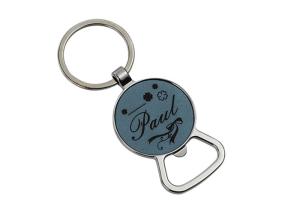 Wholesale Laser Logo 65mm Bottle Opener Key Holder Souvenir 4mm Thickness Key Chain from china suppliers