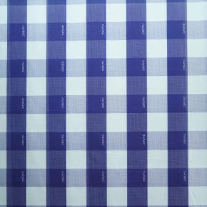 Wholesale 70g-90gsm White And Blue polyester tartan fabric 84 inch width from china suppliers