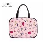 Large Capacity Pink Zip Polyester Travel Toiletry Bag