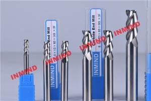 Wholesale Standard Length Type 2 Flute Aluminum End Mill For Aluminum Bright Finish No Coating from china suppliers