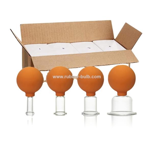4Pcs Rubber Cupping Vacuum Chinese Cupping Therapy Cellulite Therapy Massage