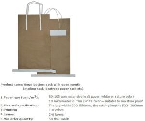 Wholesale Starch packing bag, Sand packaging bag, Rice packing paper bag, Powder packing bag, Plant food packing bag, Particulate from china suppliers
