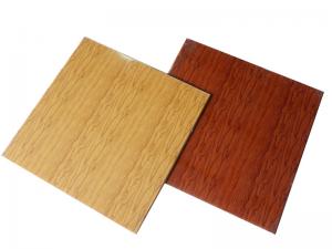 Wholesale Wood Grain Ceiling Panels Fireproof PVC False Ceiling Tiles Laminated from china suppliers