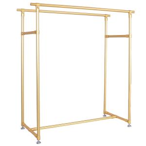 Wholesale Decoration Metal Cloth Display Rack For Shop / Store Gold Color from china suppliers