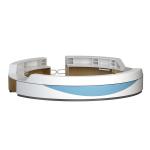White Counter Office Reception Desk Hospital Front For Clinic