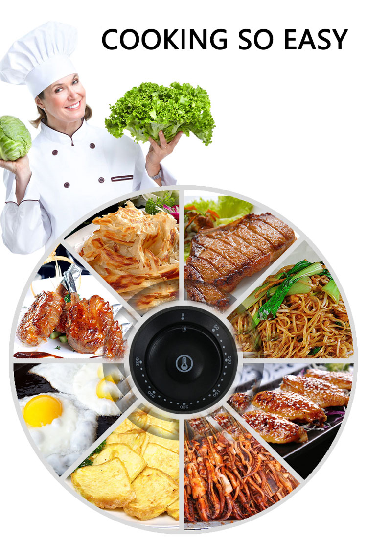 220V-240V Voltage Non-Stick Griddle Pan for Household in Restaurant Kitchen Equipment