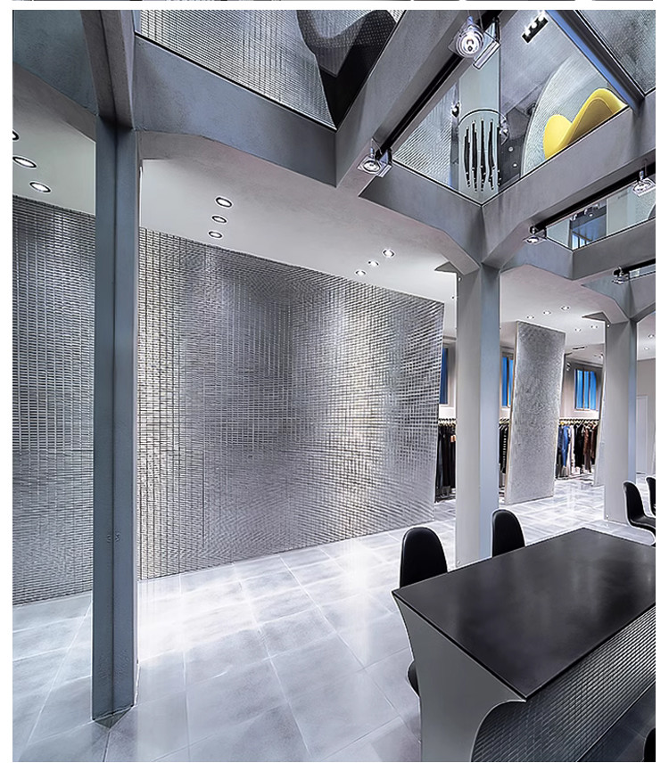 High Quality New Product Golden Metal Mosaic Bamboo Charcoal Co-Extruded Wood Veneer Panel