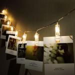 10M Photo Clip USB LED String Lights Halloween Fairy Light Outdoor Home Party