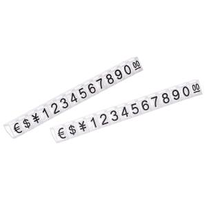 Wholesale Spot Strip Digital Jewelry Tags Display Number For White Dollar Euro Transparent Black from china suppliers