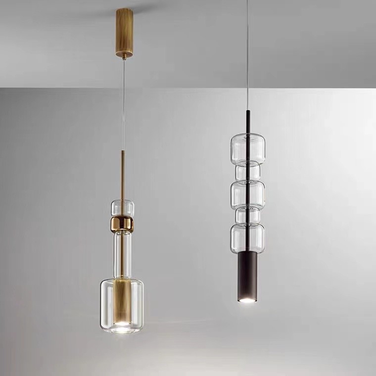 Nordic LED Vintage Hanging Lamp Kitchen Dining Room Bedroom Pendant Lamp