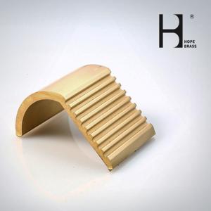 Wholesale 190mm Brass Metal Stair Nosing , CuZn39Pb3 Brass Step Nosing from china suppliers