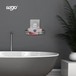 WGO 304 Stainless Steel Soap Dish For Shower ISO 9001 5kg Bearing Self Adhesive