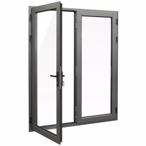 Wholesale Finished Modern Aluminum Exterior Double Glass Swing Casement Door Doors for a Sleek Look from china suppliers