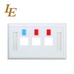Standard 3 Port Single Gang Faceplate With Id Window