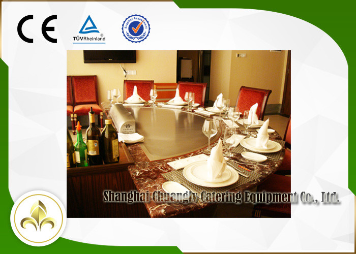 Induction / Electric Restaurant Hibachi Grill 7 Seat R650 With Ventilation System