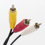 OEM 9 Pin Mini Din to RCA S Video Audio Cable for TV Displays Audio Video