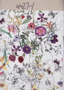 Wholesale Transfer foil for leather Flower design transfer film for pvc leather G4027 Hot stamping foil for pu leather from china suppliers