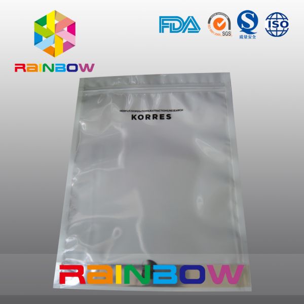 White Color ESD Shielding Anti Static Zipper Bag With Hang Hole Use For Electron