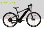 Matt Black Battery Powered Mountain Bike 500W 27 Speed Battery Inside 26.50Kgs