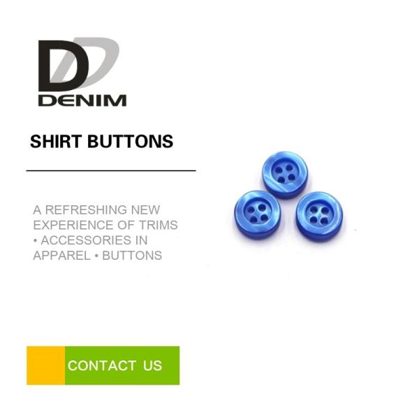 Resin Colorful Dress Shirt Buttons 4 Holes ing Buttons Accessories Bule Plastic