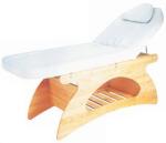 Fixed Electric Beauty Parlour Facial Bed Adjustable With Solid Wood Materials