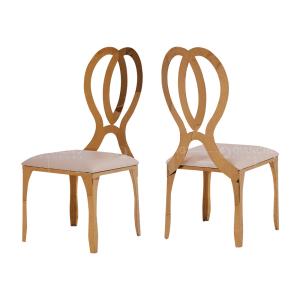 Wholesale Upholstered 48x53x91cm SS Dining Chairs Mirror Polished For Party Event Wedding from china suppliers