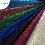 Garment Glitter Leather Fabric Customized Color Size Elegant For Handbags