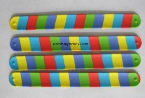 China Hot selling silicone crazy slap bands, silicon slap bracelets, silicon slap wristbands with various color on sale