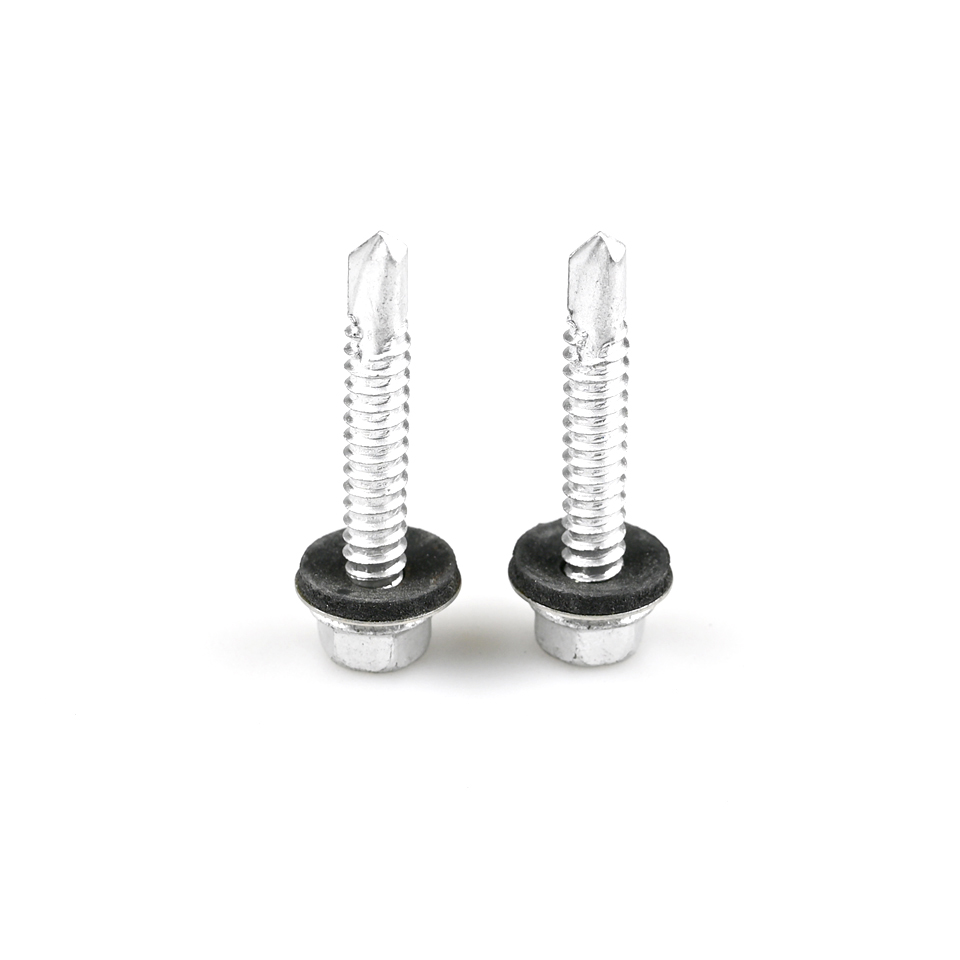 Self Drilling Screws With Epdm Washer 38mm Hex Washer Head Customized Support for Window