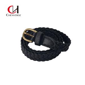 Wholesale Cowhide Or PU Woven Braided Leather Belt With Soft Waist Anti Wear from china suppliers