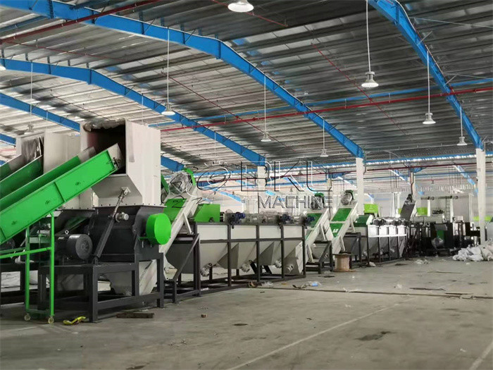 LDPE Plastic Recycling Washing Line 2000kg H Pet Bottle Recycling Line