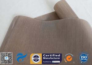 Wholesale 0.12mm Brown ptfe coated fiberglass cloth For Non Stick BBQ Grill Mat from china suppliers