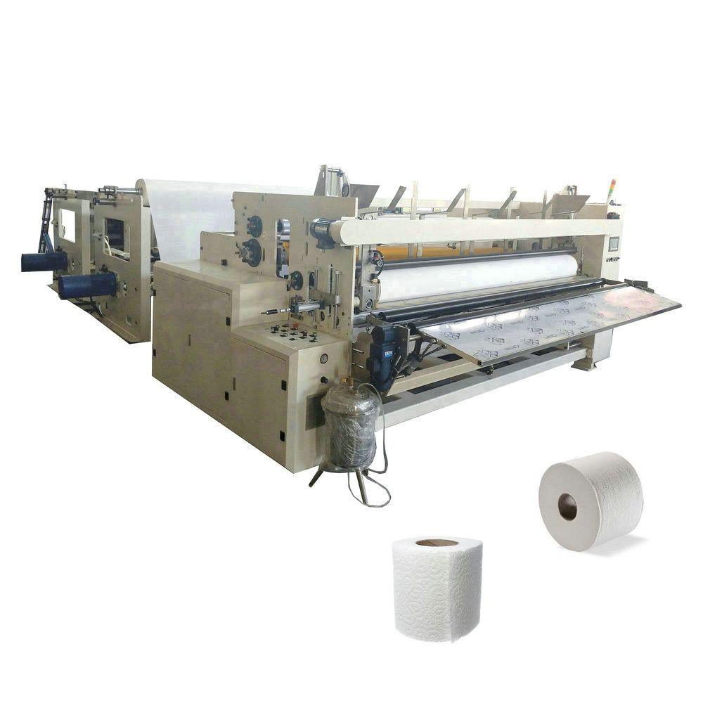 High Speed Toilet Tissue Paper Products Making Machinery Adjustable Cutting Length